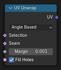 UV 展开节点。