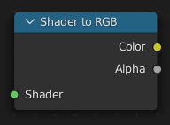 着色器到 RGB。